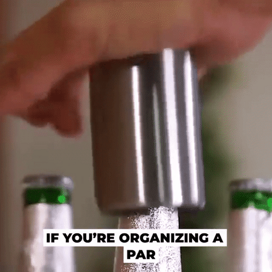 Push-and-Pop: automatic bottle  opener