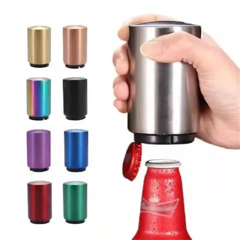 Push-and-Pop: automatic bottle  opener