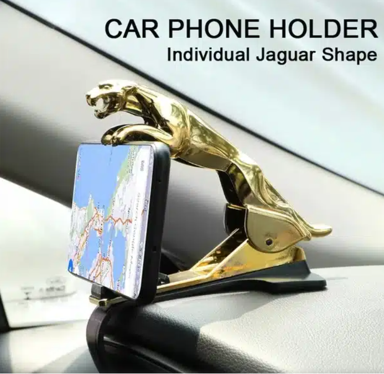 Leopard Car Phone Holder: Unique Design, 360° Adjustable