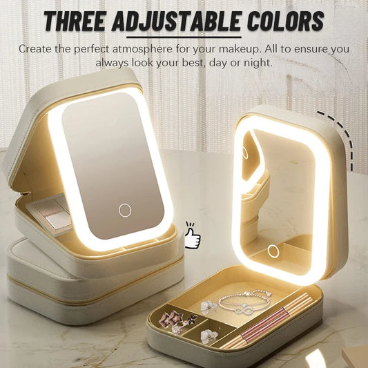 SMART JEWELRY BAG: WITH LED MIRROR